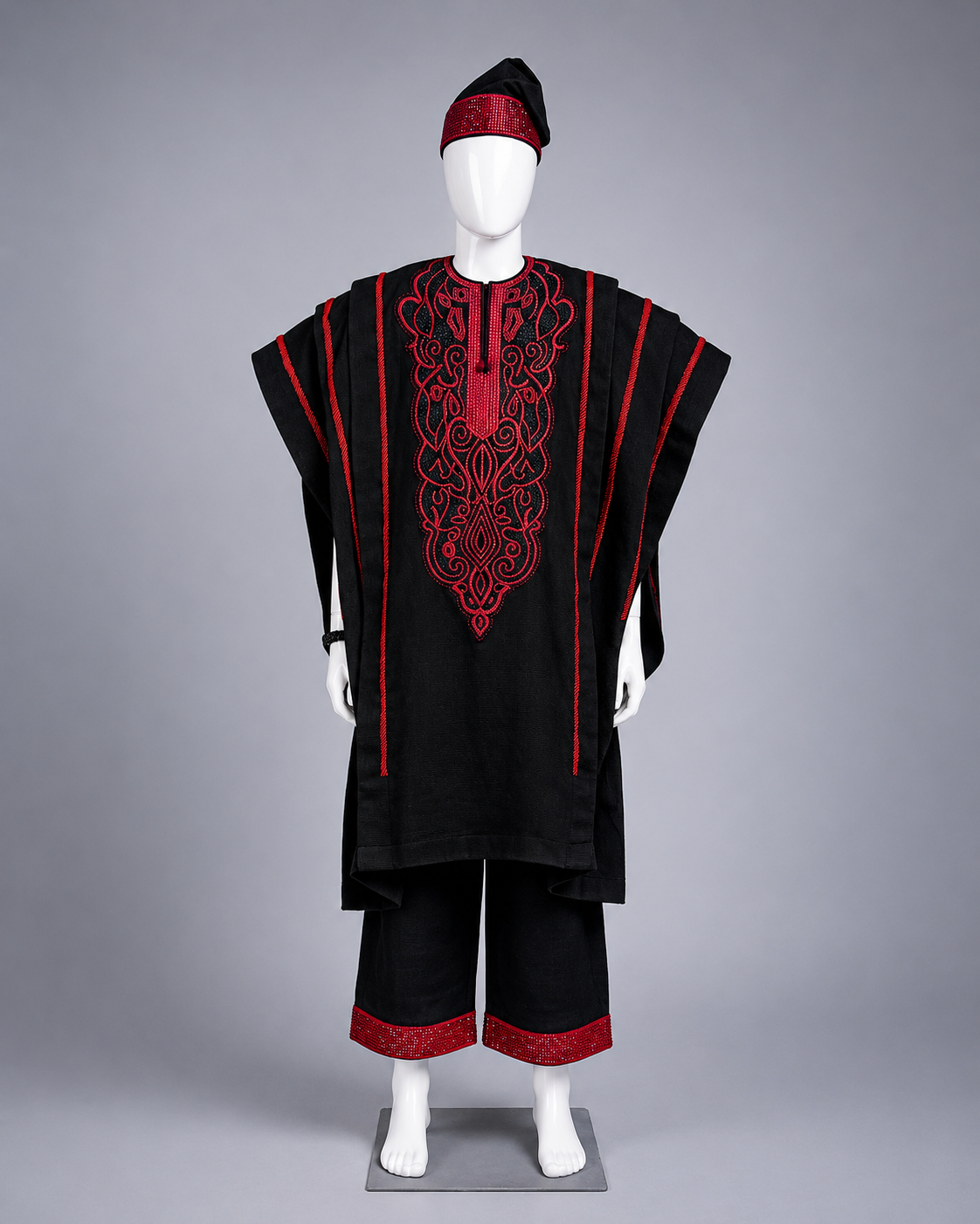 Noir Agbada set