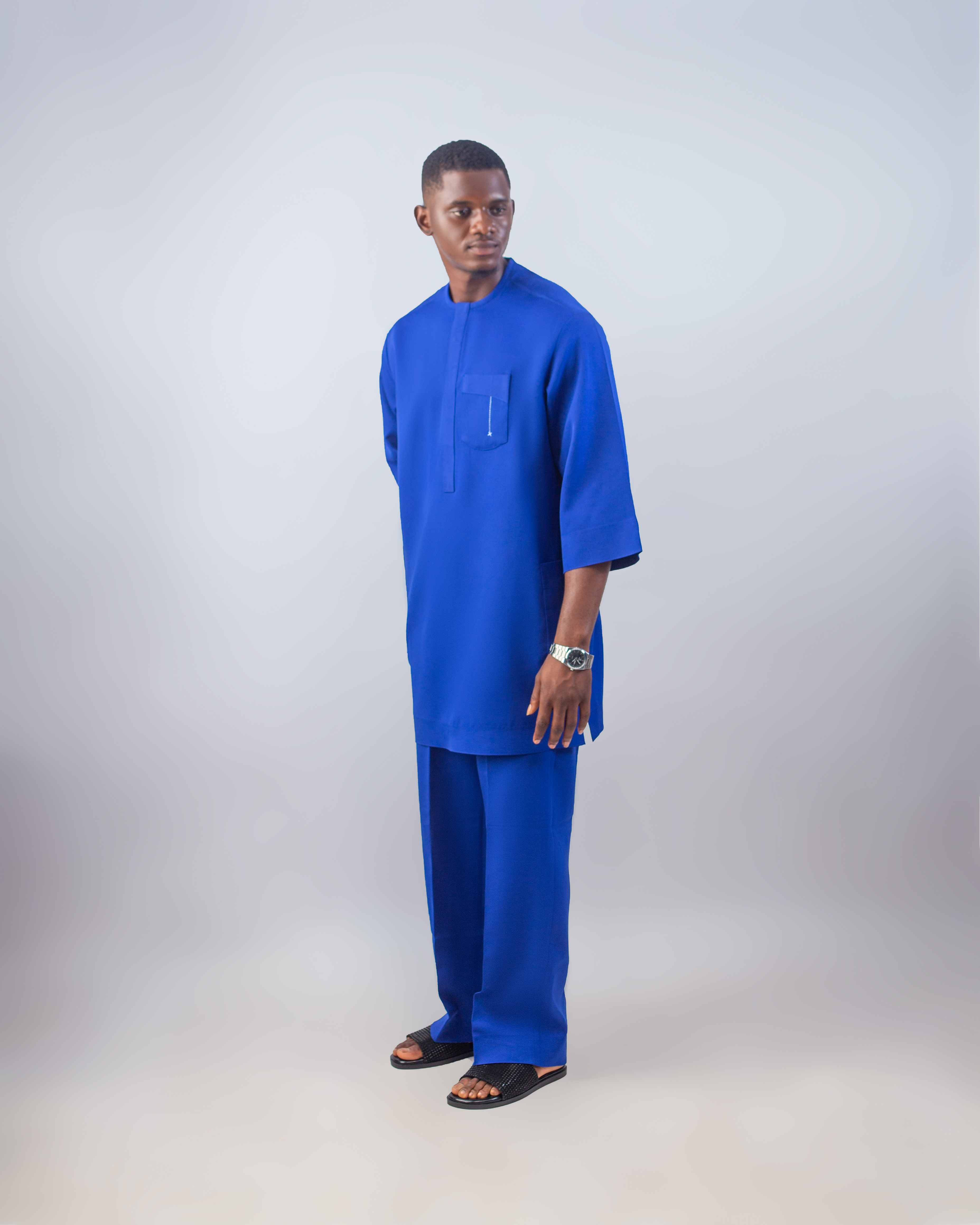 Crown Embroidery Agbada Trendy