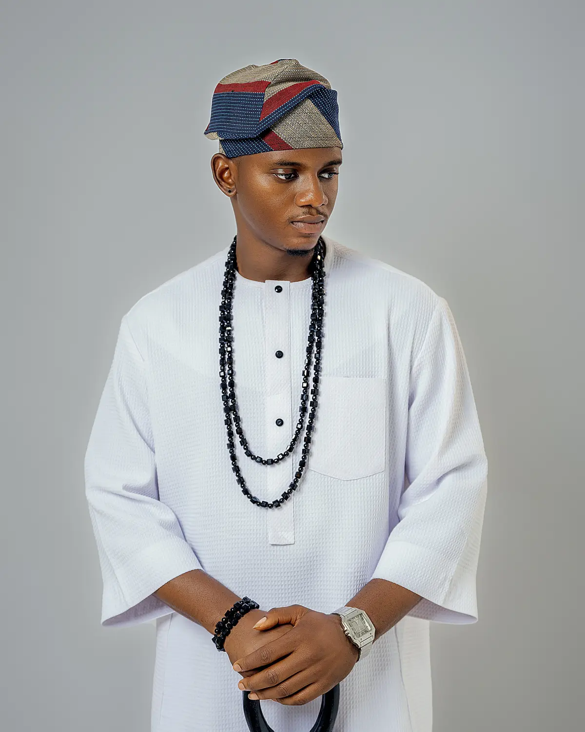Premium White Senator Kaftan