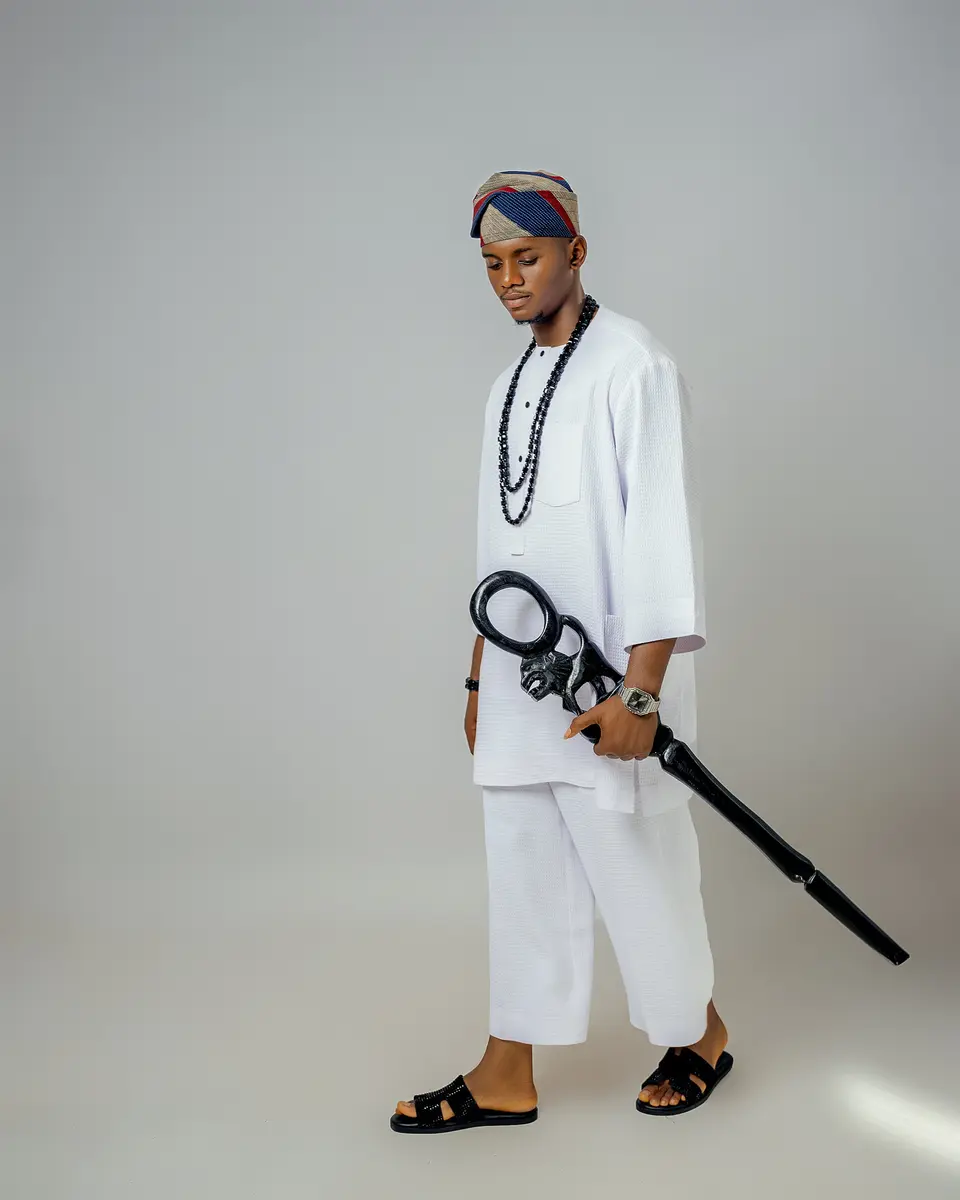 Premium White Senator Kaftan