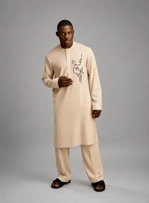 Axis printed kaftan
